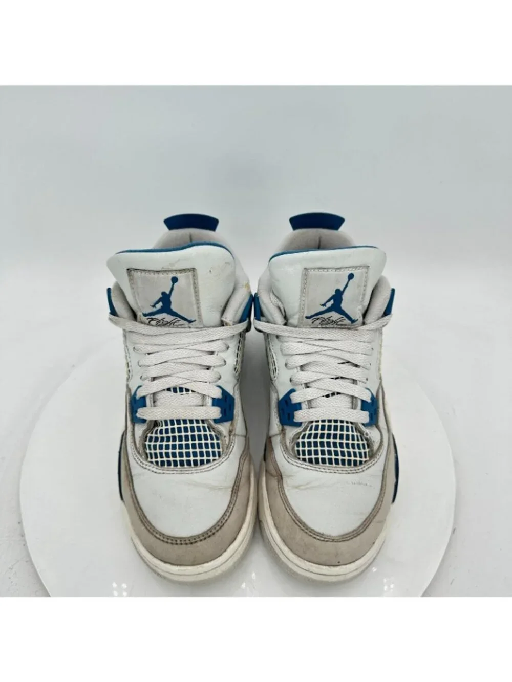 Nike Air Jordan 4 Retro Youth Size 5.5Y women 7 HF4281-141 Industrial Blue Shoes